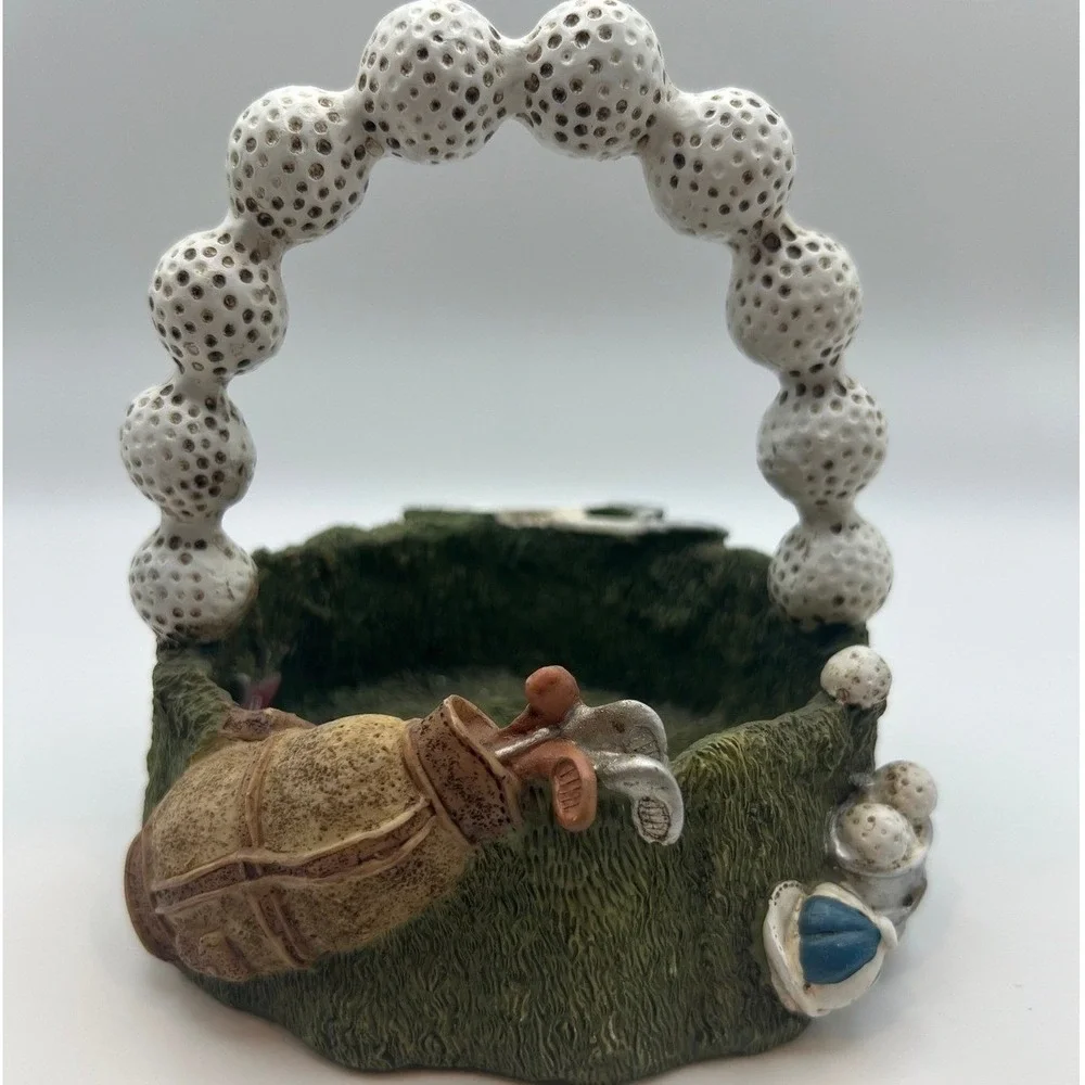 Vintage Golf-Themed Trinket Dish Small Basket Decor‎